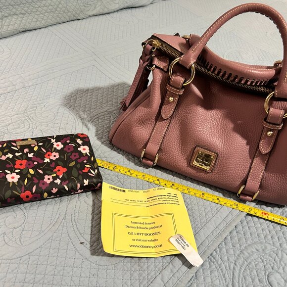 Dooney & Bourke Mauve Satchel with matching Kate Spade Wallet - Picture 2 of 5